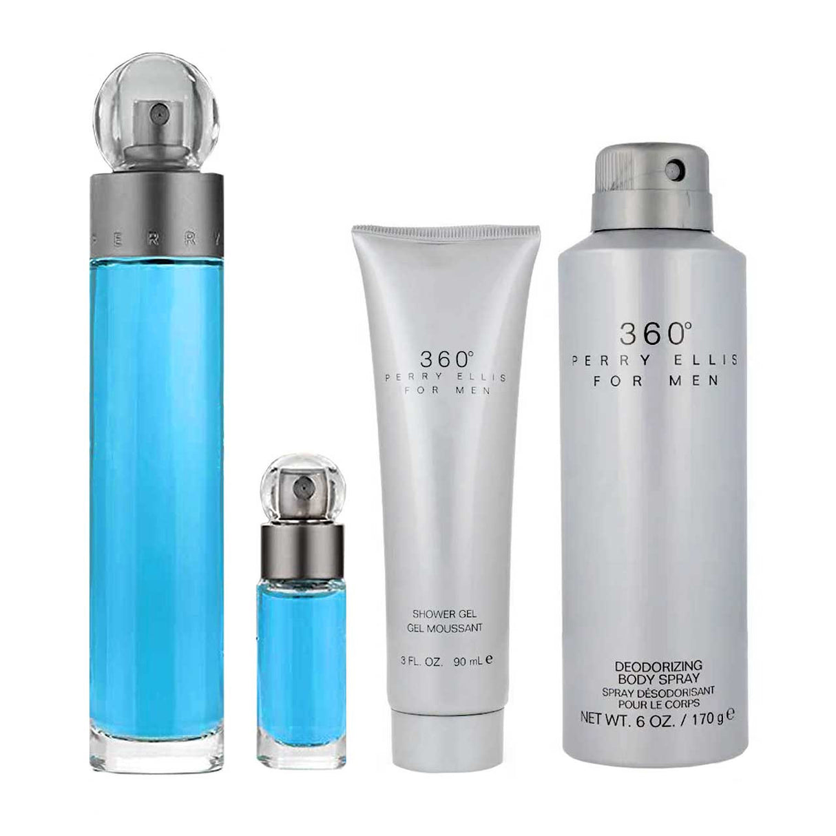 Perry Ellis 360 Men Set 4 Piezas Agua de Tocador