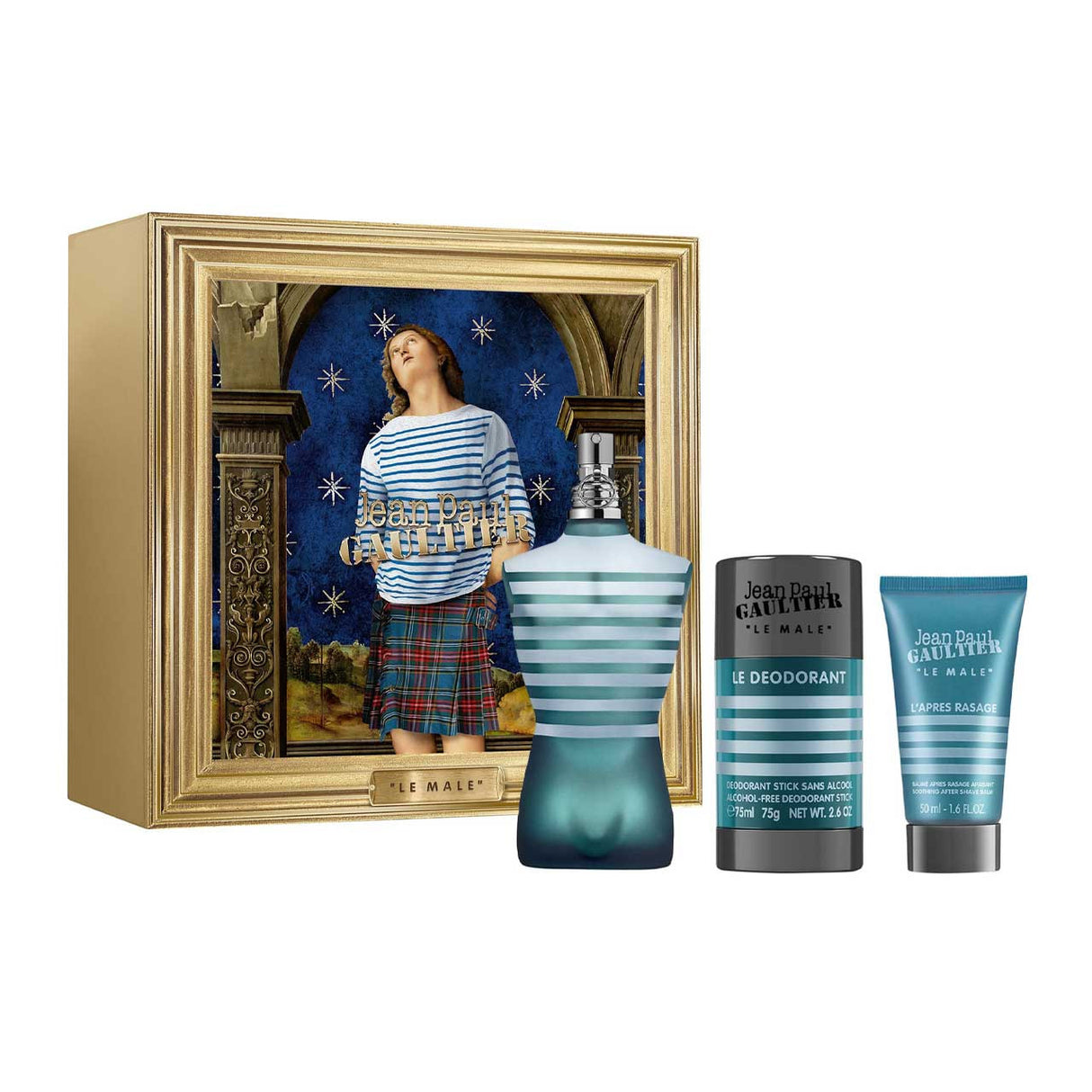 Jean Paul Gaultier Le Male Set 3 Piezas Agua de Tcoador