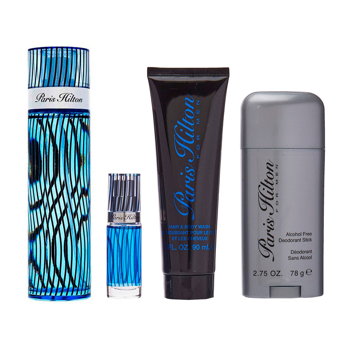 Paris Hilton For Men Set 4 Piezas Agua de Tocador