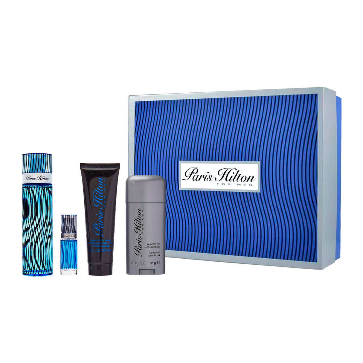 Paris Hilton For Men Set 4 Piezas Agua de Tocador