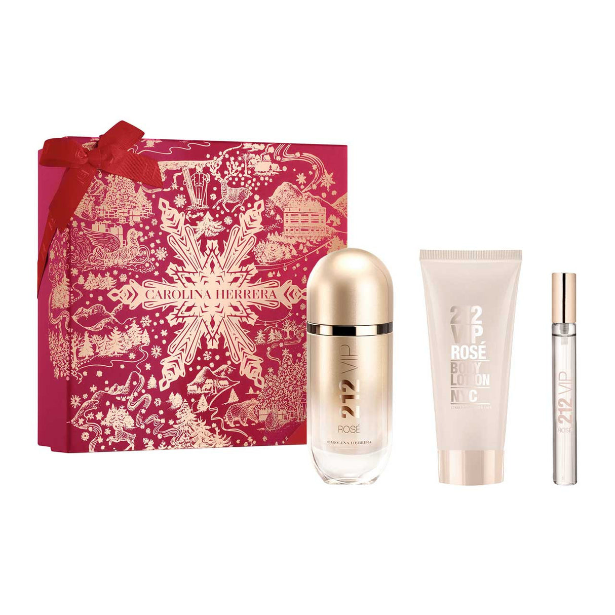 Carolina Herrera 212 Vip Rosé Set 3 Piezas Agua de Perfume