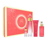 Perry Ellis 360 Coral Set 4 Piezas Aguas de Perfume