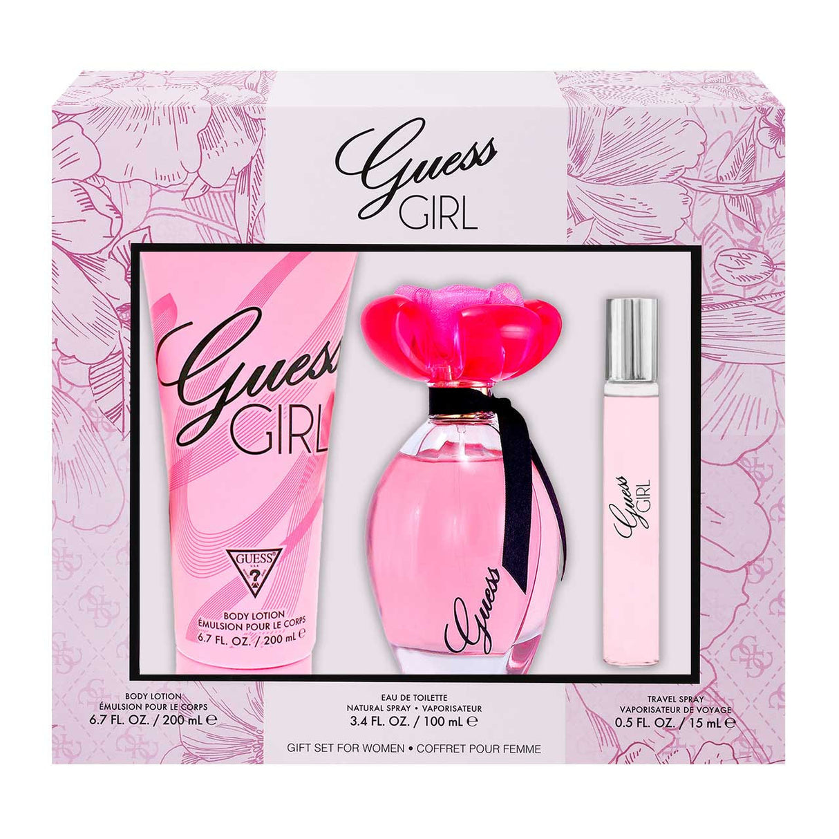 Guess Girl Set 4 Piezas Agua de Tocador