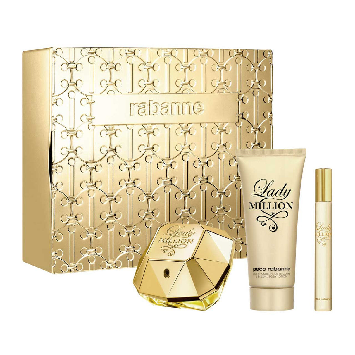 Paco Rabanne Lady Million Set 3 Piezas Agua de Perfume