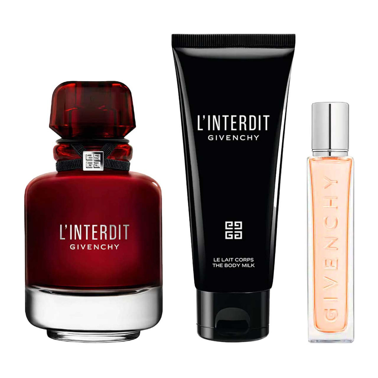 Givenchy L'Interdit Rouge Set 3 Piezas Agua de Perfume