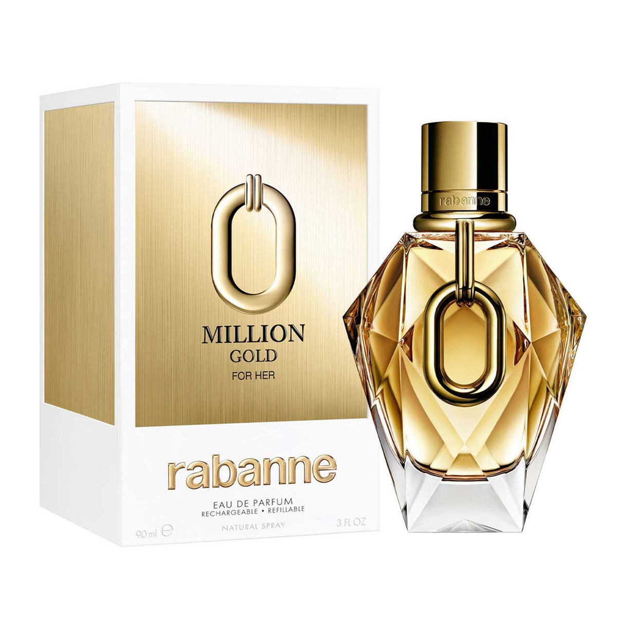 Paco Rabanne Million Gold For Her [Refillable] 90ml Agua de Perfume