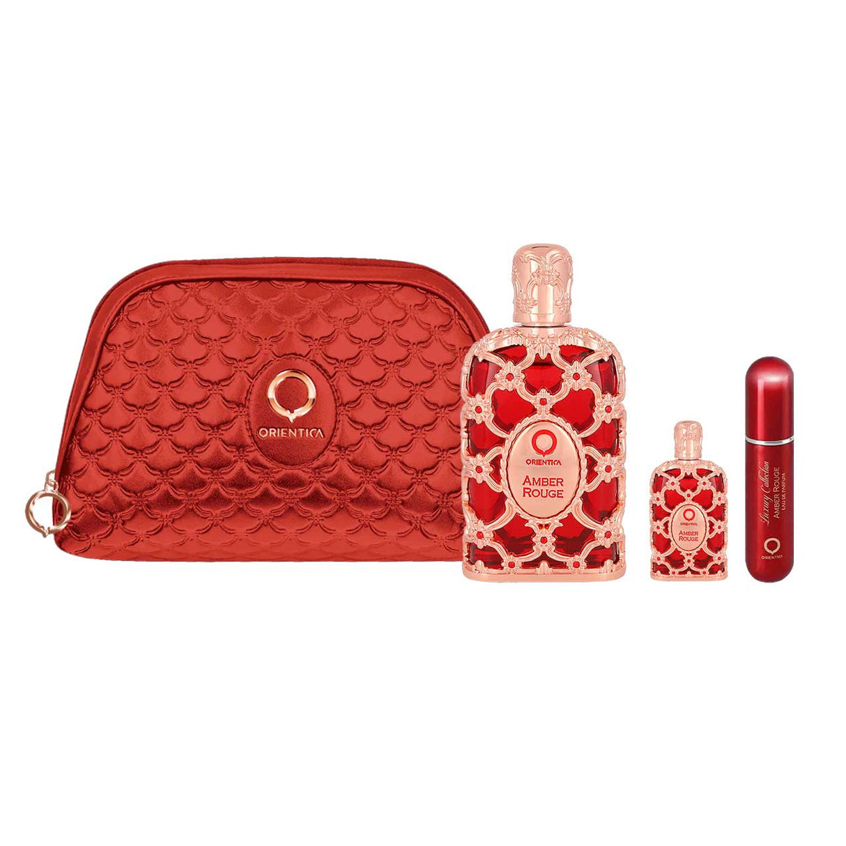 Orientica Amber Rouge Bolsa Estuche 4 pzs Unisex